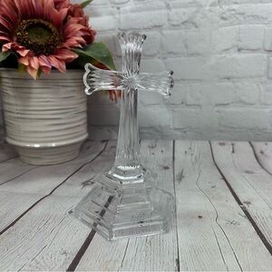 Deplomb USA lead crystal Elegant Cross figurine wedding baptism first communion